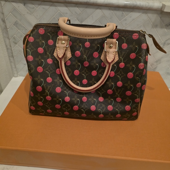 Louis Vuitton Takashi Murakami Cherry Speedy 25 - Picture 3 of 14